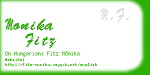 monika fitz business card